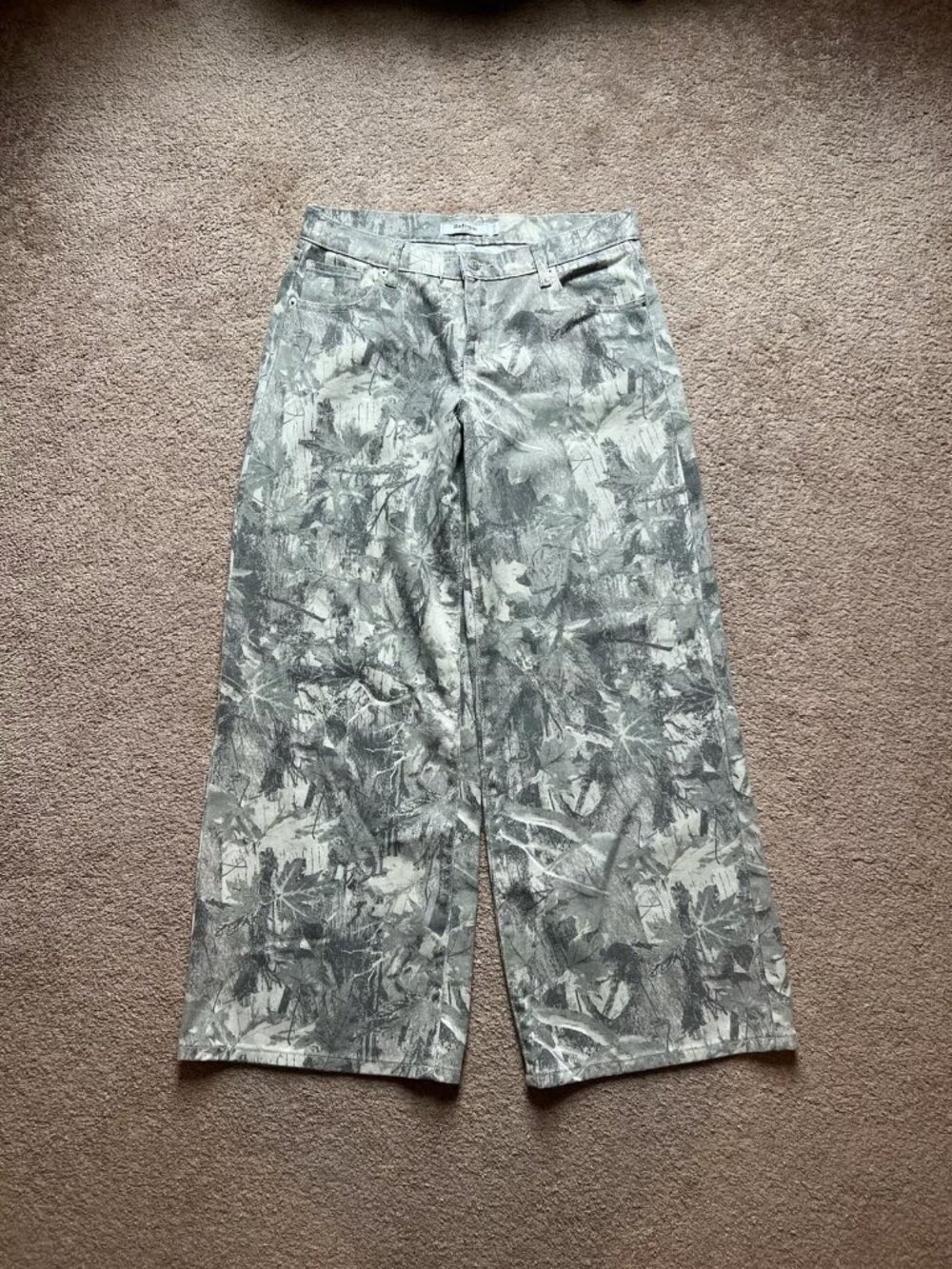 Refrain Los Angeles‎ Camo Print Wide Leg Pants Size 9/29